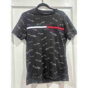 Tommy Hilfiger Signature Flag Stripe T-Shirt - Men’s Medium - Good Condition